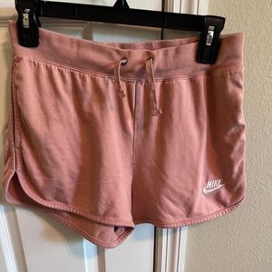 NIKE PINK LOUNGE SHORTS